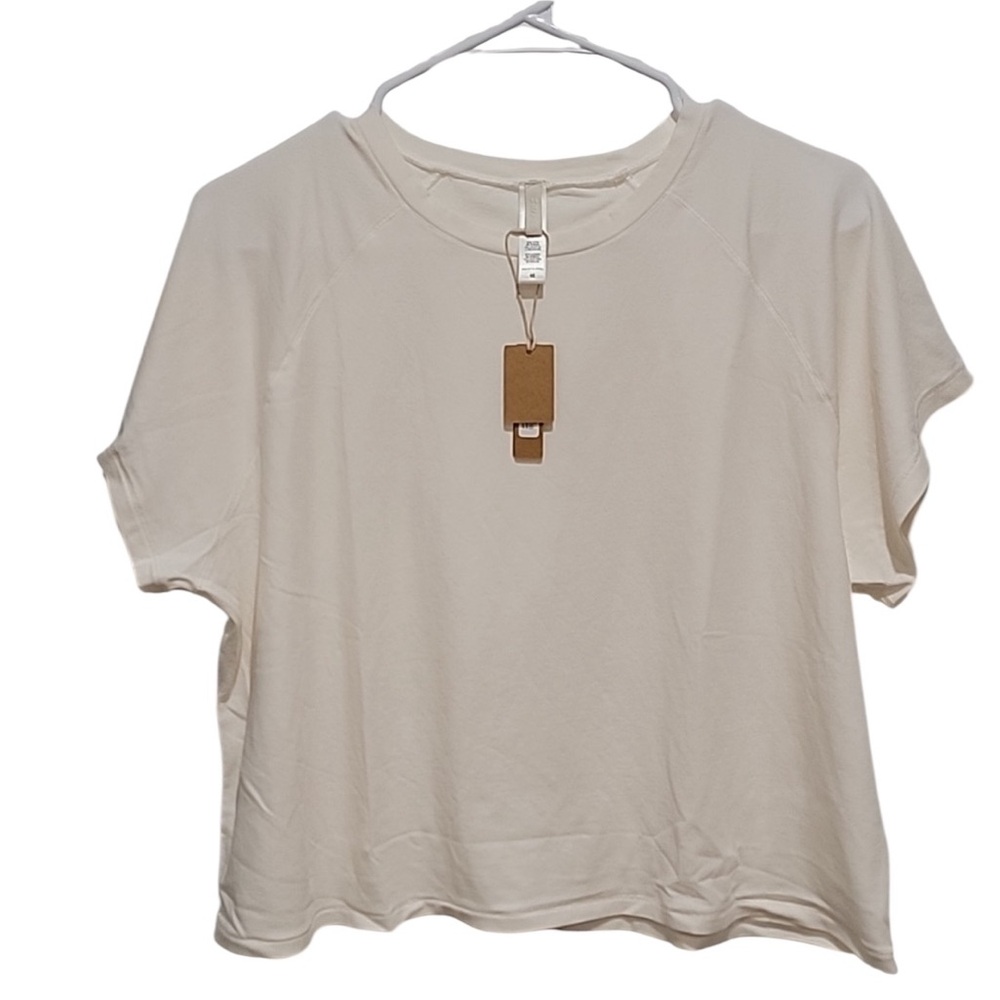 SKIMS Kim Kardashian Women's 4X New Vintage Cropped Raglan T-Shirt New w/ Tags - Picture 3 of 5